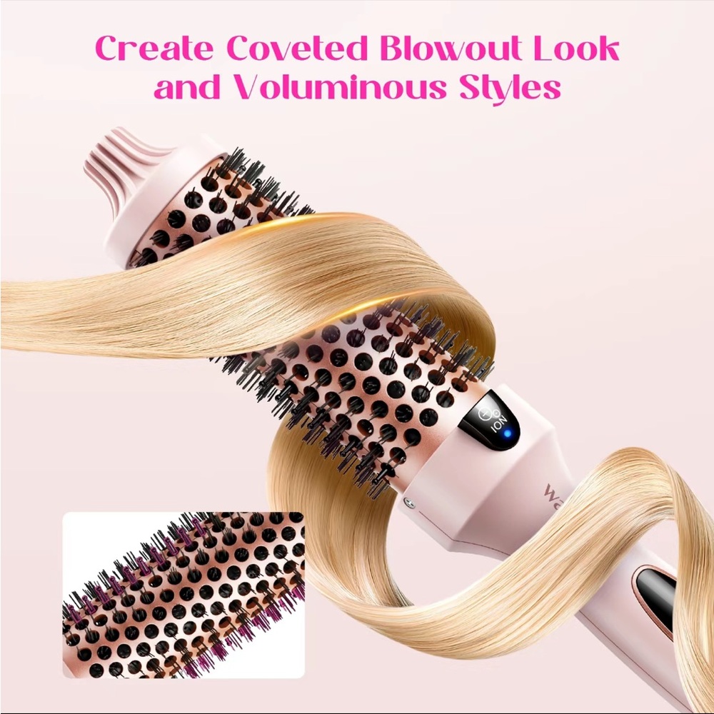 Wavytalk heated round brush